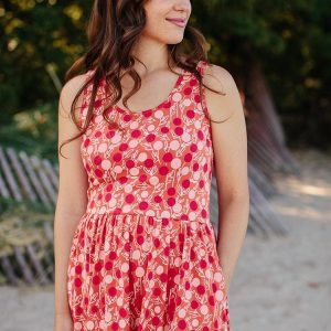 Summer Sonnet Dress - Peach - Image 3