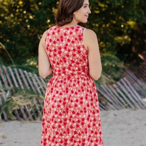 Summer Sonnet Dress - Peach - Image 5