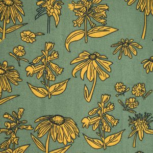 Erin Mini Dress - Green Floral - Image 7