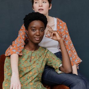 Rachelle Midi Dress - Green Floral - Image 2