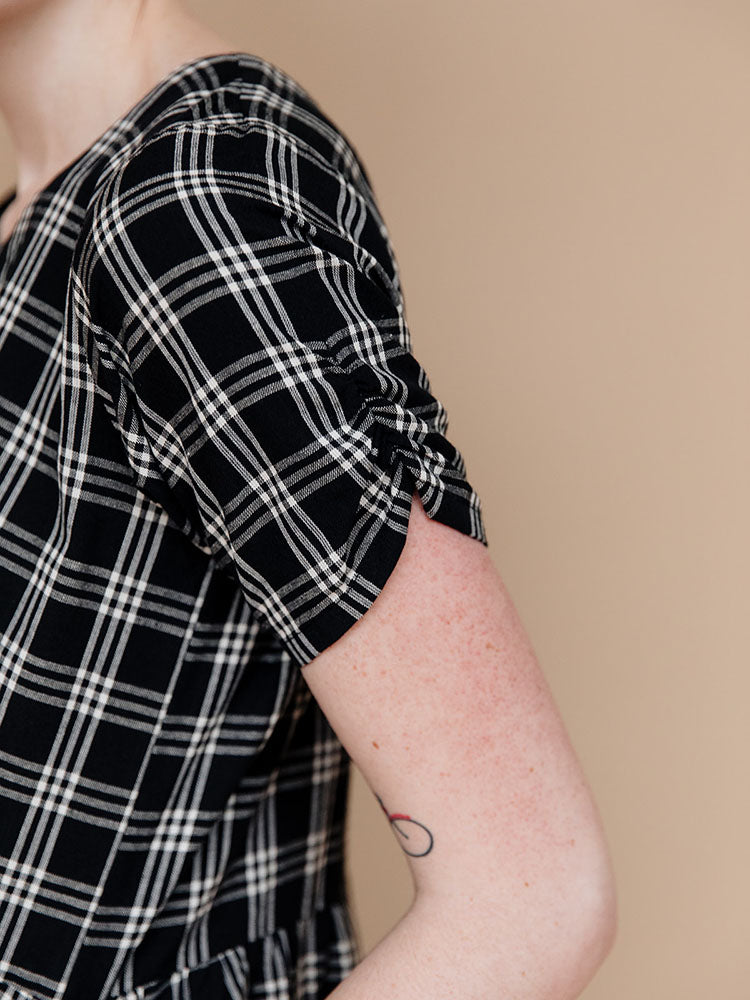 Kavita Dress - Black Plaid - Image 2