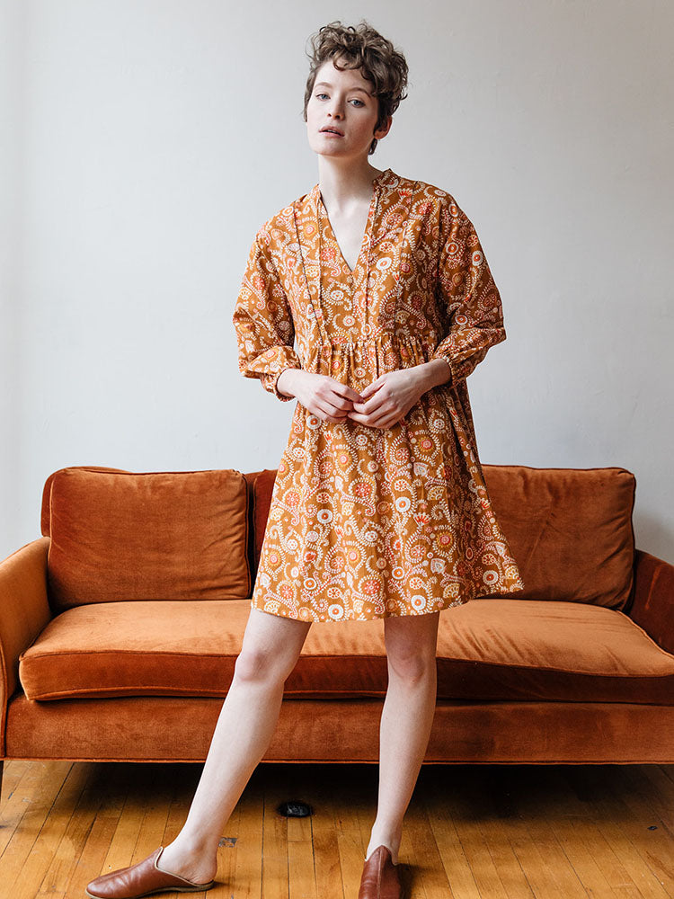 Sohla Mini Dress - Paprika Suzani - Image 2