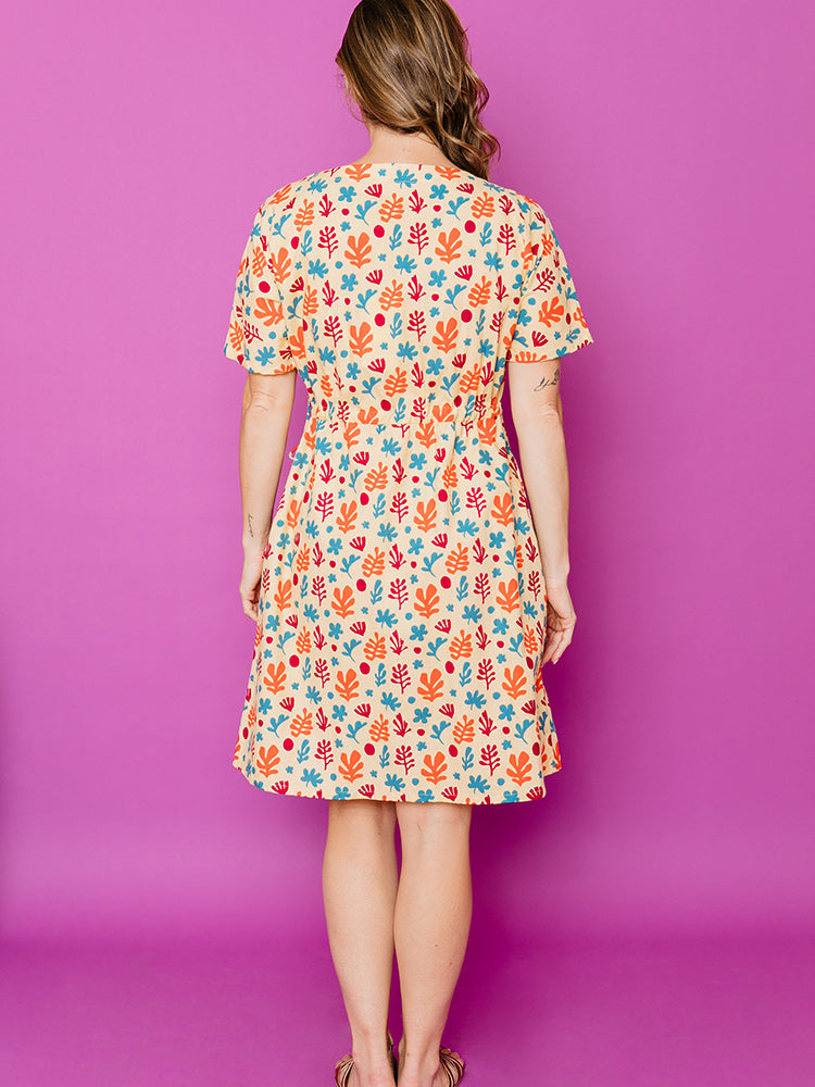 Aimee Dress - Purple Collage - Image 4