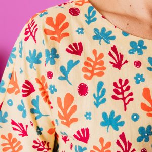 Aimee Dress - Purple Collage - Image 5