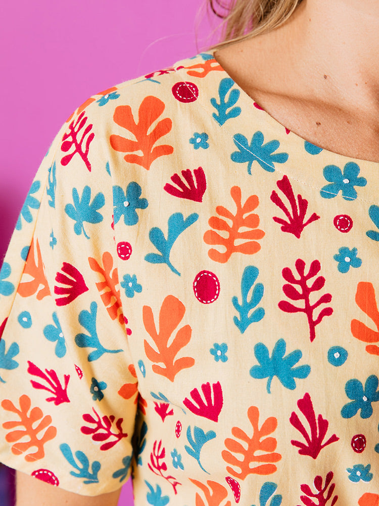 Aimee Dress - Purple Collage - Image 5