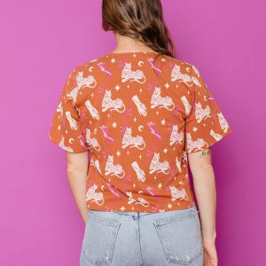 Marley Boxy Wrap Top - Orchid Tigress - Image 5