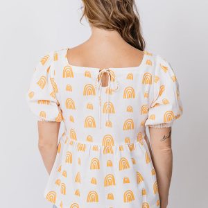 Nico Babydoll Top - Sunny Stripes - Image 4