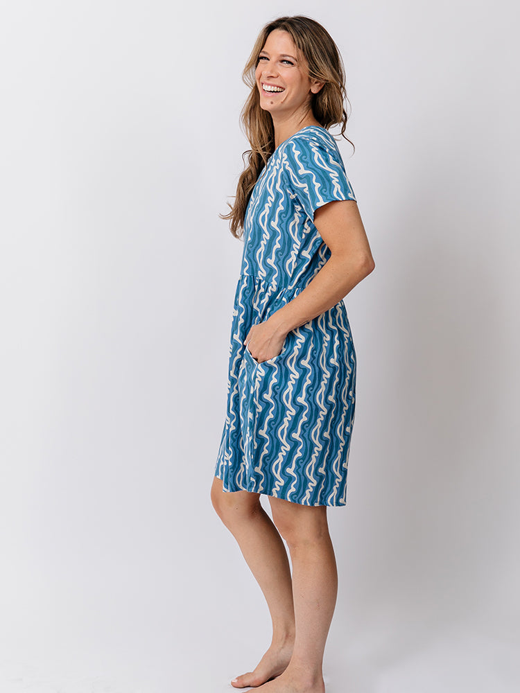 Serenade Dress - Blue Samudra - Image 2