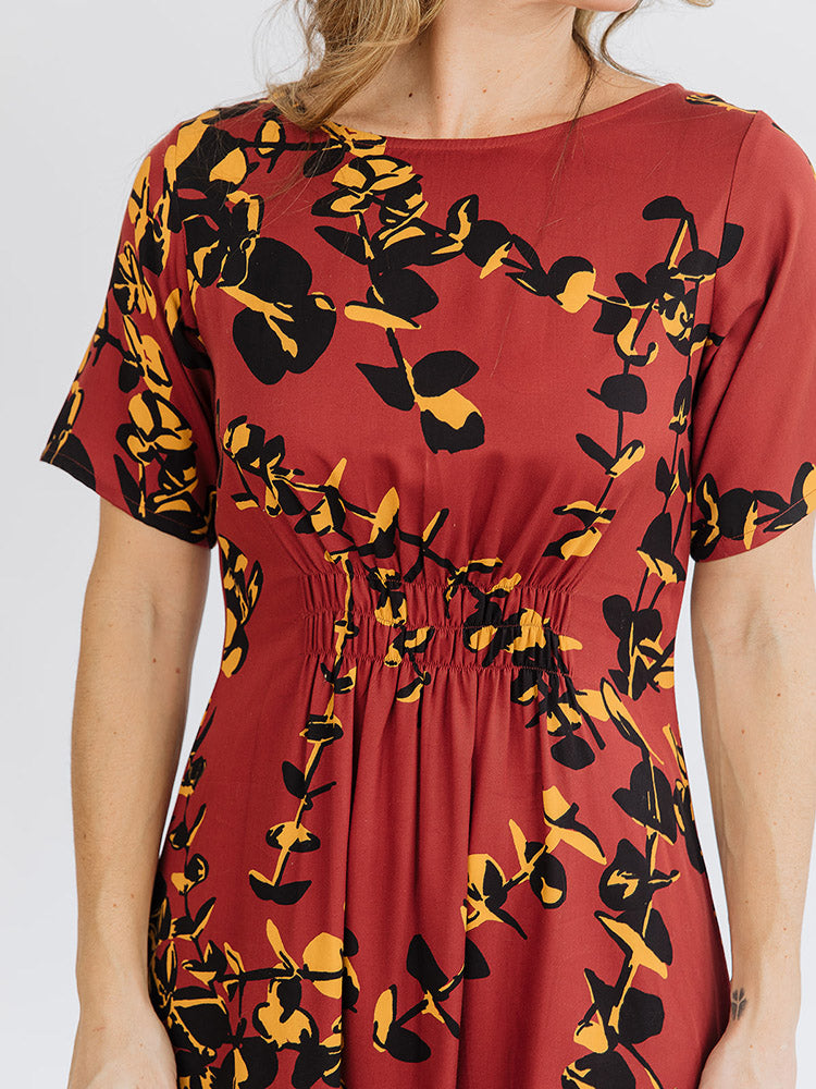 Artsy Traveler Midi Dress - Eucalyptus Spice - Image 7