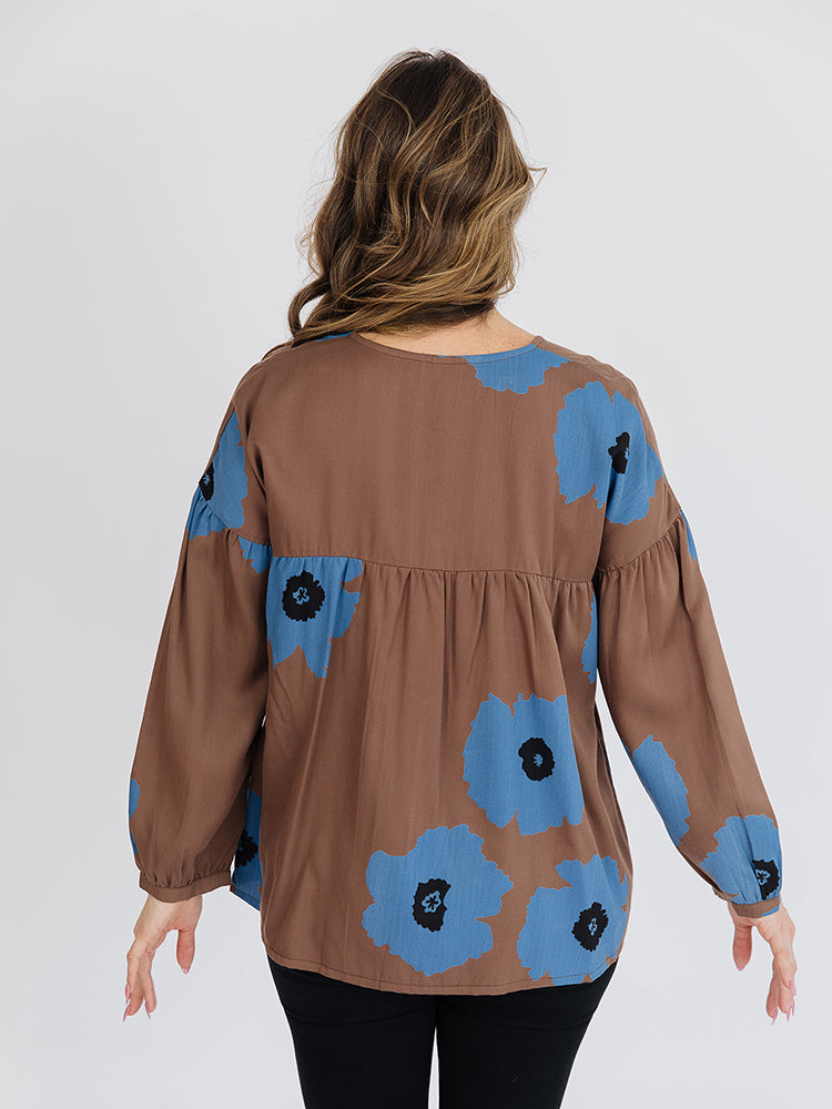 Fiona Blouse - Dark Oak - Image 3
