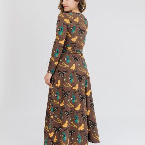 Katie Maxi Wrap Dress - Autumn Quilt - Image 3