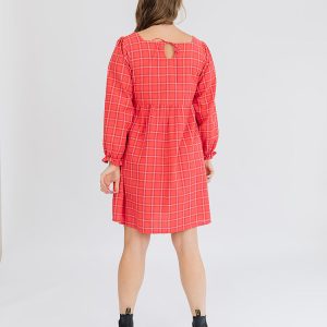 Nico Mini Dress - Red Plaid - Image 4
