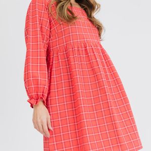 Nico Mini Dress - Red Plaid - Image 1