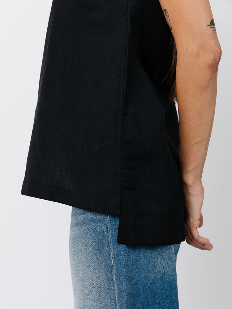 Melissa Tank - Black Linen - Image 4
