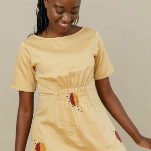 Artsy Traveler Midi Dress - Honeycomb - Image 5