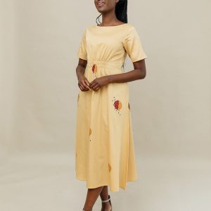 Artsy Traveler Midi Dress - Honeycomb - Image 6