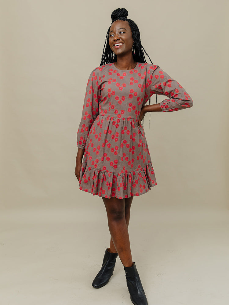 Erin Mini Dress - Fuchsia Floral - Image 5