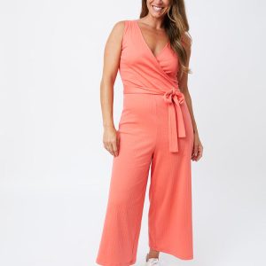 Rita Jumpsuit - Melon Rib Knit - Image 5