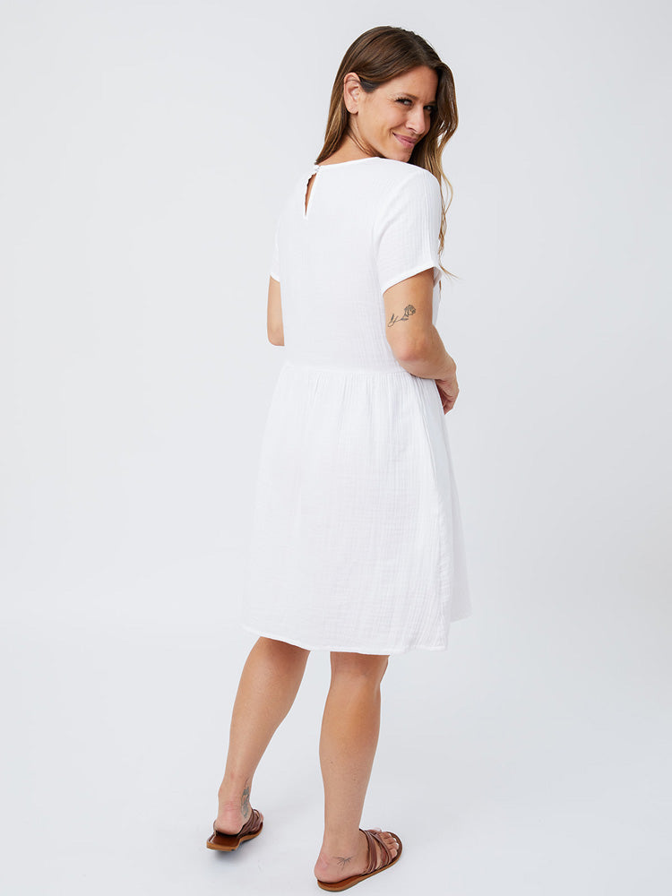 Serenade Dress - White Gauze - Image 4