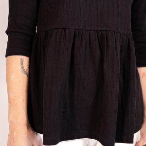 Paloma Top - Black Rib Knit - Image 6