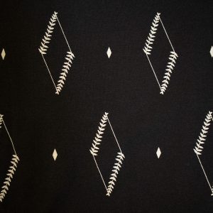 Fold Over Bootcut Pant - Diamond Vine Black - Image 3