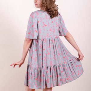 Adelaide Tiered Mini Dress - Botanical Slate - Image 5