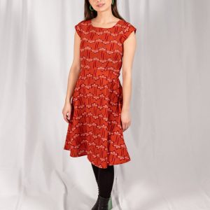 Marseille Dress - Mod Daisy Spiced Coral - Image 1