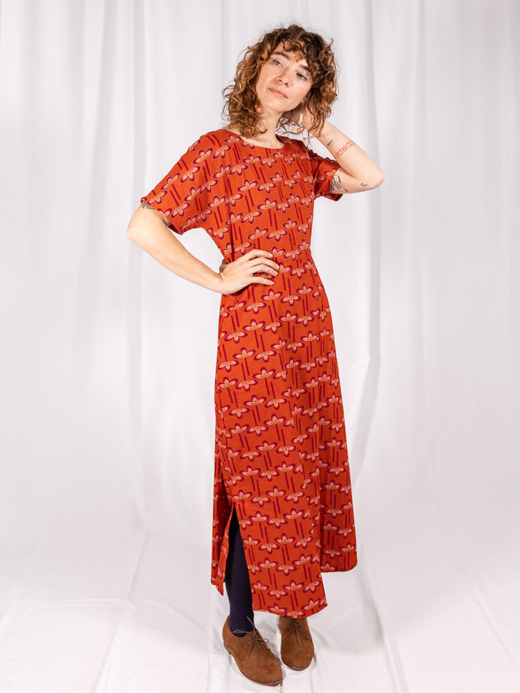 Aimee Maxi Dress - Mod Daisy Spiced Coral - Image 10