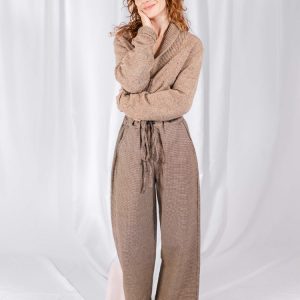 Emmy Drawstring Pant - Houndstooth - Image 1
