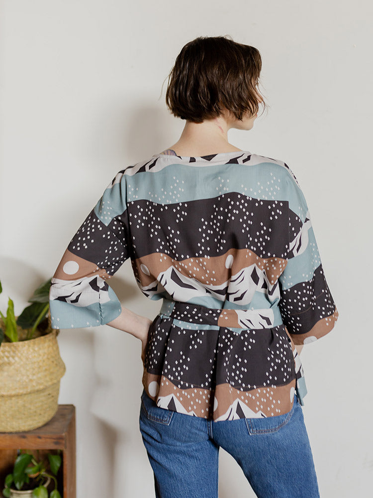 Ruth Top - Mountain Stripe - Image 4