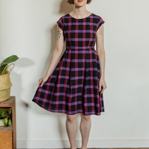 Devonshire Dress - Ultra Violet Plaid - Image 8