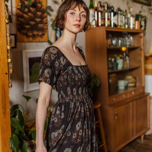 Teddy Midi Dress - Fall Blossom - Image 1