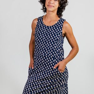 Evanston Dress - Micro Floral Navy - Image 2