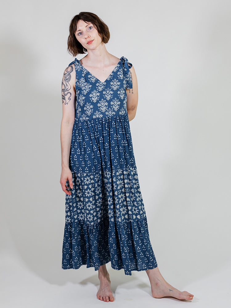 Lorelei Tiered Dress - Indigo Trio - Image 3