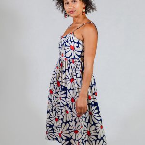 Sofia Midi Dress - Navy Floral - Image 2