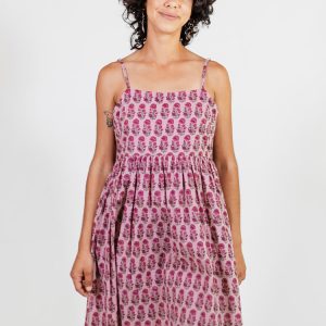 Sofia Mini Dress - Magenta Floral - Image 2