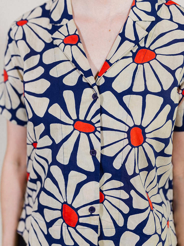 Camp Shirt - Navy Floral - Image 3