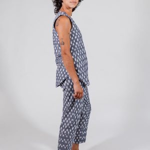 Miller Easy Pant - Blue Ikat - Image 2
