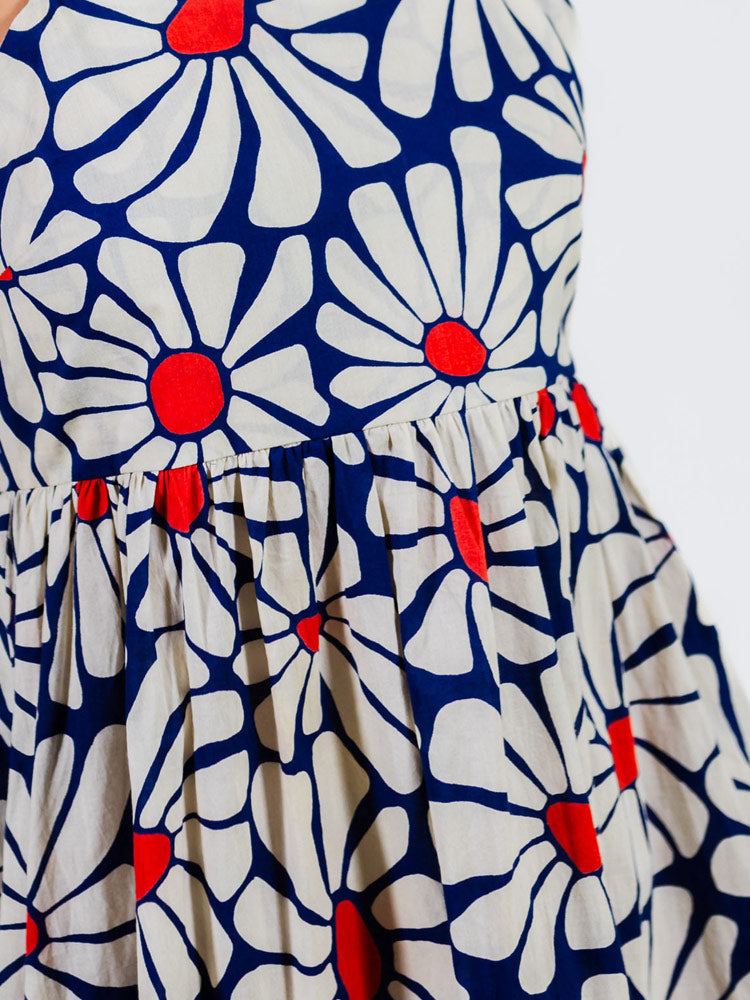 Sofia Midi Dress - Navy Floral - Image 3