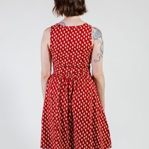 Asheville Dress - Micro Floral Red - Image 7