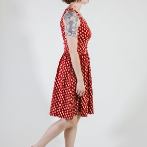 Asheville Dress - Micro Floral Red - Image 5