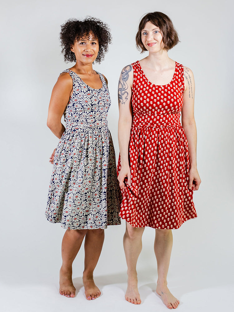 Asheville Dress - Micro Floral Red - Image 4
