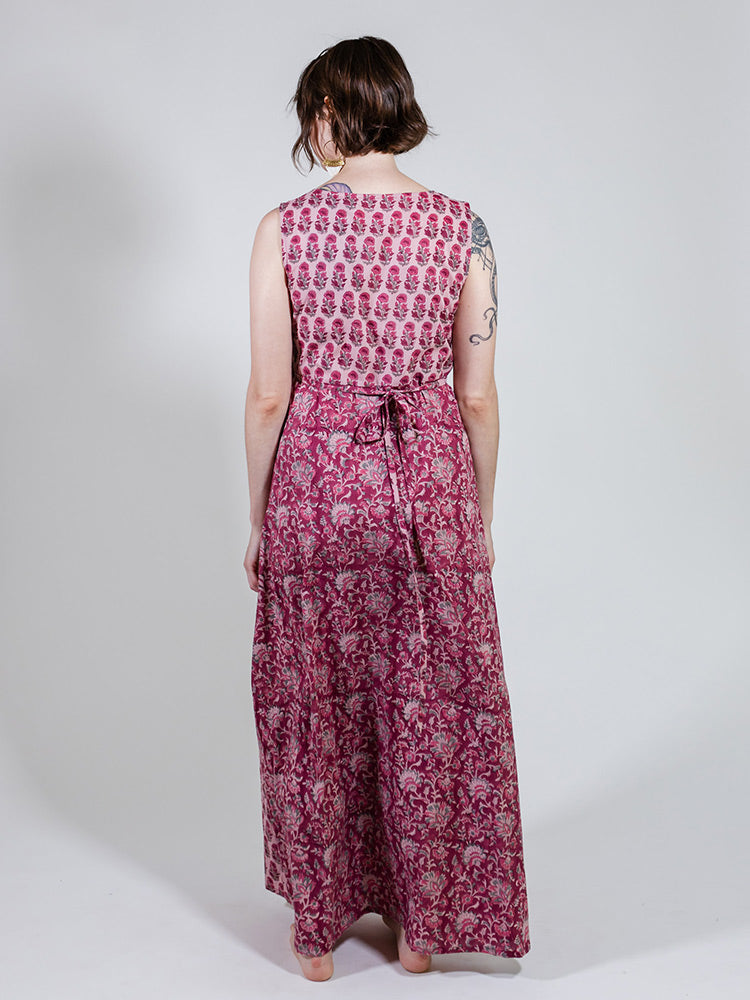 Bekka Maxi Dress - Magenta Vine Floral - Image 10