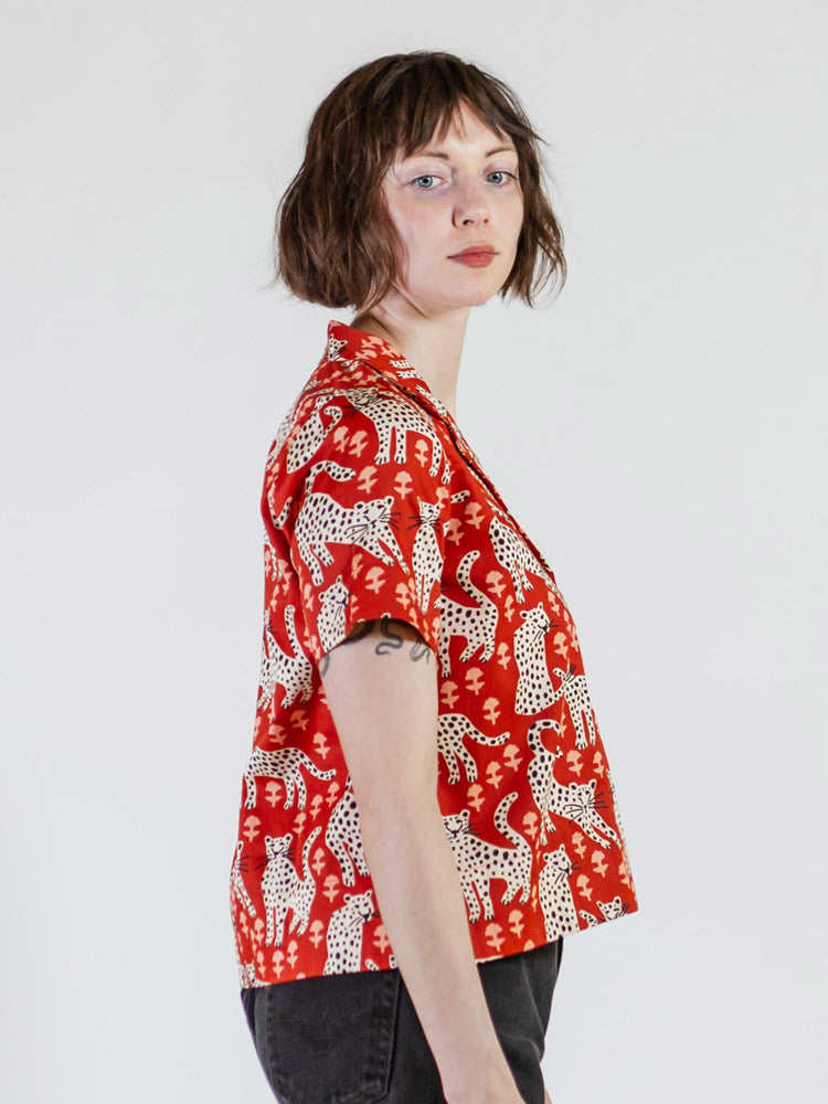 Camp Shirt - Poppy Leopard - Image 2