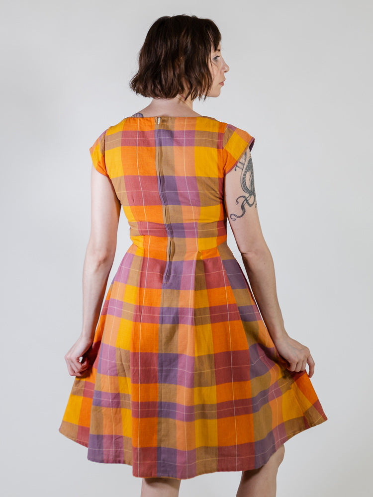 Devonshire Dress - Sunset Plaid - Image 4