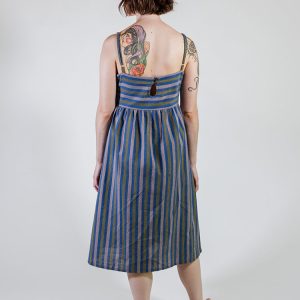 Ivy Midi Dress - Lavender Stripe - Image 4