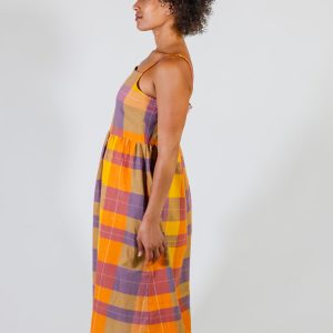 Ivy Midi Dress - Sunset Plaid - Image 5