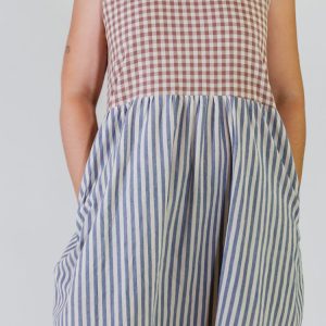 Lilah Dress - Gingham Stripe Mix - Image 4