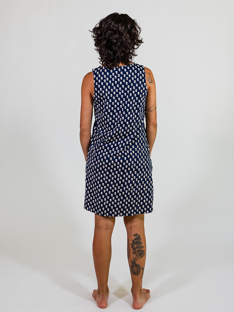 Evanston Dress - Micro Floral Navy - Image 7