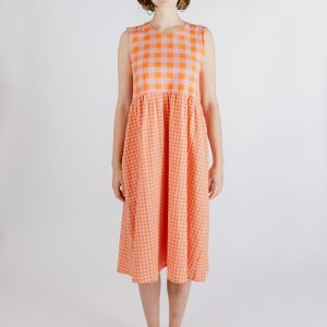 Lilah Dress - Tangerine Mix - Image 1